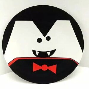Holiday Home Halloween Set of Two Halloween Dracula 8” and 9'' Plates